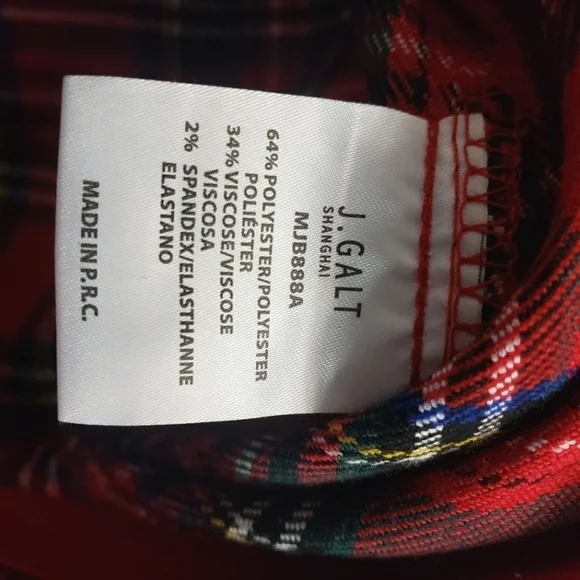 JOHN GALT Plaid Tilden Pants - Picture 7 of 8